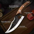 thumbnail image 4 of Handmade Stainless Steel Boning Knife Kitchen Meat Cleaver Outdoor Butcher Knife, 4 of 6