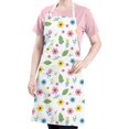 thumbnail image 5 of Pioneer Flower Floral Print Pattern Apron for Women and Men, Cotton Linen Waterproof with Pockets, Adjustable, 33x27 Inch for Kitchen, Gardening, BBQ, Salon, 5 of 6