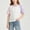 Purple, variant on LJEFF Girls Cotton Raglan Sleeve T-Shirt, Speckled Basic Breathable Stretch Casual Tee Purple Size 4 T