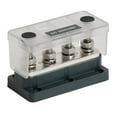thumbnail image 1 of BEP Marine Busbar 777-BB4S-500 Flat Strip Type; 4 Terminal Points; 500 Amp Maximum; Without Insulated Cover; 3.8 Inch Length x 1.91 Inch Width; Tinned Copper Conductor/Stainless Steel Studs, 1 of 4
