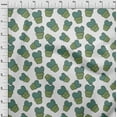 thumbnail image 4 of oneOone Cotton Poplin Teal Green Fabric Cactus Diy Clothing Quilting Fabric Print Fabric By Yard 42 Inch Wide, 4 of 6
