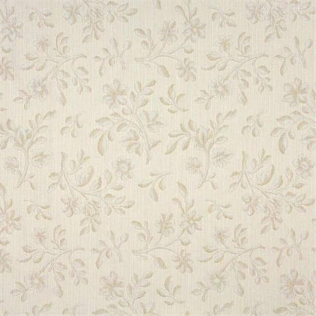 54 in. Wide Beige Leaves And Branches Upholstery Fabric