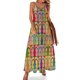 thumbnail image 1 of Sandalias con diseño de pop art de verano con estampado gráfico retro, sin mangas, para mujer, vestido de moda para fiesta nocturna, 1 of 7