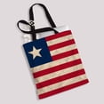 thumbnail image 2 of PKQWTM Liberia paper flag Canvas Shoulder Bags Handbags Tote Bags Shopping Bag, 2 of 2