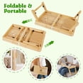 thumbnail image 3 of Escritorio para portátil Dezyfurni, bandeja de cama plegable ajustable de bambú, 3 of 8