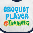 thumbnail image 4 of Inktastic Croquet Player in Training Boys or Girls Baby Bib, 4 of 4
