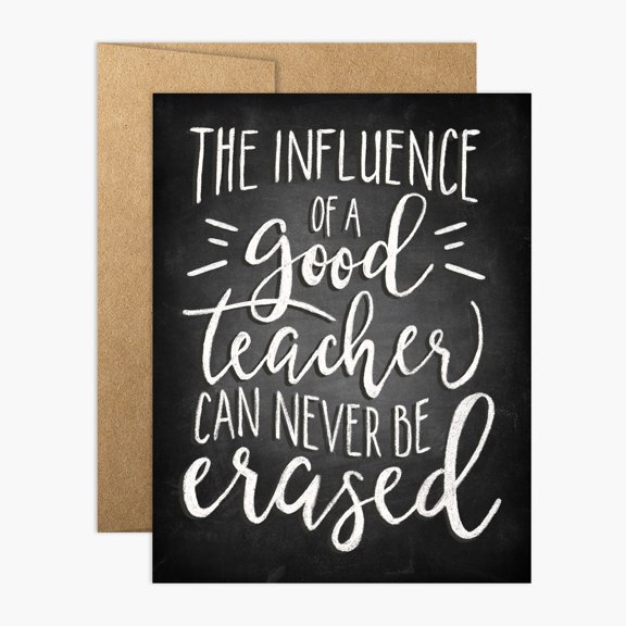 Thanks, Teach! Chalk Art Teacher Thank You Card