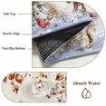 thumbnail image 6 of 5'x7' Area Rugs for Living Room Bedroom, Rustic Christmas Snowman Washable Rug Carpet Runner Indoor Outdoor, Xmas Snowflake Eucalyptus Leaves Non Slip Floor Mats Area Rug for Kitchen, Nursery, 6 of 8