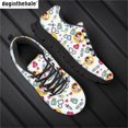 thumbnail image 1 of Zapatillas de deporte suaves con estampado de enfermería Doginthehole para mujer, zapatillas de tenis planas para senderismo con diseño de corazón, de malla transpirable., 1 of 6