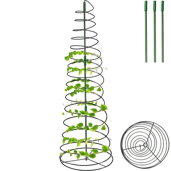 Wuztai Deals 90% off Plant Stand Pergola Coil Iron Ring Stand Potted Plant Solid Rattan Climbing Stand Gardening Flower Pot Stand Clearance