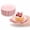 Pink, variant on 60 Pcs Mini Dessert Plates, Artrylin 3.5 Inch Cupcake Plates, Disposable Small Cupcake Trays with Scalloped Rim for Appetizer, Pastry Display, Wedding & Party Supplies, Gold