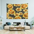 thumbnail image 4 of Coolnut Sunflowershand Pain Tapestry Aesthetic Tapestry Wall Hanging 60" x 51" Inches Home Decor Gifts, 4 of 6