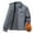 #Dark Gray, variant on DPTALR Men's Solid Color Thick Lapel Zipper Cardigan with Long Sleeves,Black,XXXL