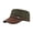 Army Green, variant on Breathable Cotton Baseball Hat Flat Top Design Long Brims Sunproof Cadet Cap