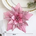 thumbnail image 1 of Chendee Christmas Flower Simulation Wreath Accessories Christmas Tree Decoration,Pink, 1 of 7