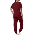 thumbnail image 4 of Shine Up Jogger Sets for Women Sweatsuit 2 Piece Lounge Set Solid Outfits Sets Casual Tracksuits with Pockets, 4 of 7