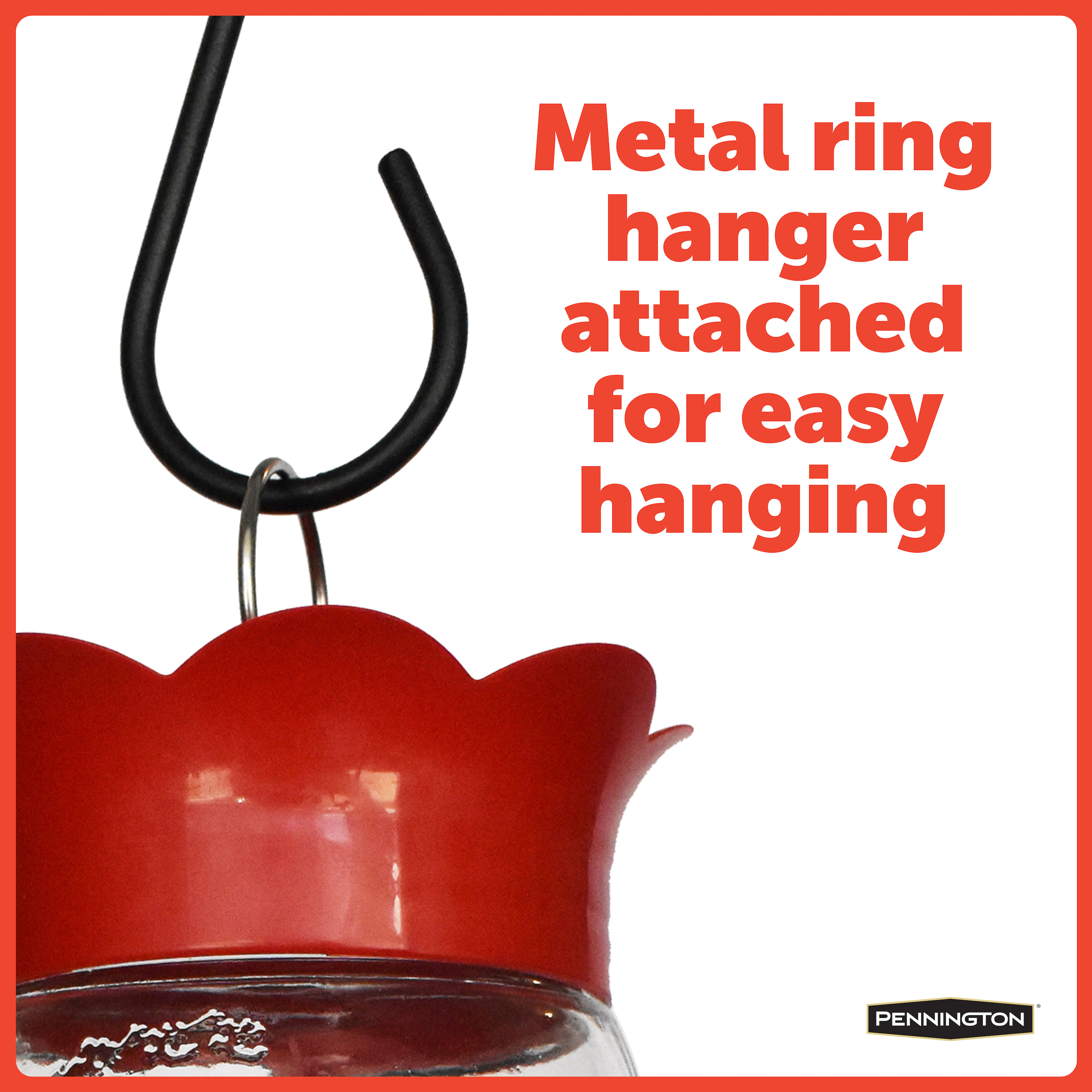 Pennington Decorative 28 Oz Glass Hummingbird Feeder Shelly Lighting