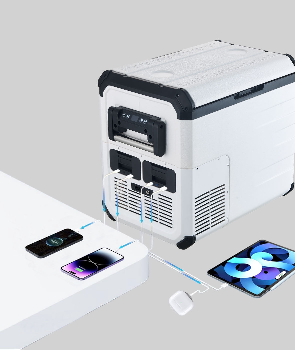 Explorer Bear 48Q/45L 12V/24V Portable Car Refridgerator RV Freezer Compact Fridge