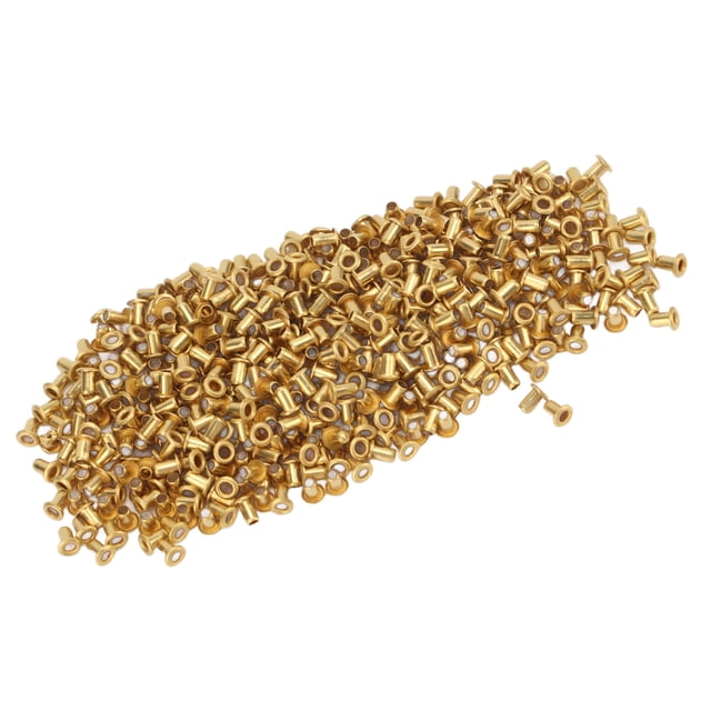 Hollow Rivets, Fine Workmanship Rounded Edges Excellent Elasticity Clothing Rivets Toughness For Bags For Clothing 1.5x3x2.5mm,1.5x3.7x2.5mm,1.5x3x3mm