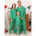 thumbnail image 3 of GYRATEDREAM Matching Family Christmas Pajamas Long Sleeve Button Down PJs Sets Holiday Sleepwear Loungewear, 3 of 6