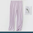 thumbnail image 6 of LOVZFMLL Women's Pajama Pants Adjustable Waist Soft Comfy Sleep Bottoms Casual Loose Fit Lounge Pants Loungewear Trouser, 6 of 6