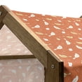 thumbnail image 4 of Orange Pet House, Birds with Heart Shapes Swirling Patterns on Burnt Orange Vintage Backdrop, Outdoor & Indoor Portable Dog Kennel with Pillow and Cover, 5 Sizes, Orange Yellow White, by Ambesonne, 4 of 4