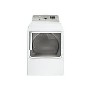 GE GTDS820GDWS - Dryer - width: 28 in - depth: 31.9 in - height: 44.5 in - front loading - white on white