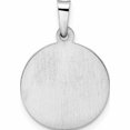 thumbnail image 4 of 14K White Gold Polished And Satin Hollow St Jude Thaddeus Medal Pendant (21.5 X 14.7) Made In United States -Jewelry By Sweet Pea, 4 of 7