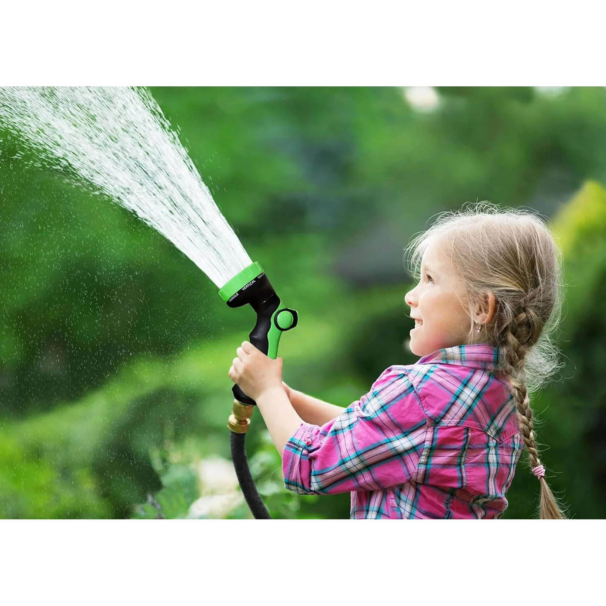 Expandable Garden Hose – 75 FT - with Multi-Pattern Spray Nozzle – Durable, Flexible, Multipurpose (Black)