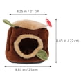 thumbnail image 2 of unbranded Nido Y Cálido Para Hámster Marrón Con Privacidad Y Para Mascotas, 2 of 6