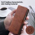 thumbnail image 5 of Compatible with Samsung Galaxy Z Fold 5 Case, Classic PU Leather Durable Slim Thin Full-Body Protective Shockproof Magnetic Closure Phone Case for Samsung Galaxy Z Fold 5 5G, Brown, 5 of 6