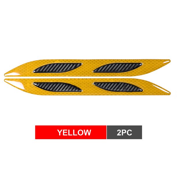 6 Pzs Tiras Reflectantes De Fibra De Carbono 3D Para Coche/Cinta De Advertencia De Seguridad/Calcomanías Reflectoras Seguras/Accesorios Exteriores Del huangjie unisex