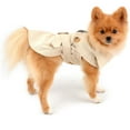 thumbnail image 2 of UOSIA Pet Trench Coat for Small Dogs Windproof Fashion Jacket Belted Dog Clothes, 2 of 8