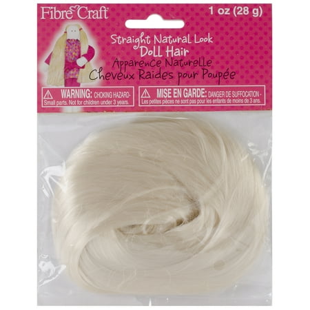 Straight Natural Look Doll Hair 1oz-Blonde