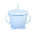 thumbnail image 1 of 2025 Double Ear Antidrop Silicone Snack Straw Cup Portable Sippy Cup for Food Grade Leak Proof Drinking with Lid and Straw Ideal for Travel Picnics and Daily Use, 1 of 3