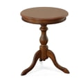 thumbnail image 3 of Carolina Classic Leeann Pedestal Accent Table in Chestnut, 3 of 5