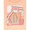 thumbnail image 3 of 365 Kids from Garanimals Girls Short Sleeve T-Shirts, 3-Pack, Sizes 4-10, 3 of 4