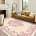 thumbnail image 4 of 1PC Floral Patterned Area Carpet Local Carpet, Lightweight Washable Easy-to-Tidy Carpet Mat Festival Gift, Suitable for Bedroom, Living Room, Dining Room, Office, Balcony, Room Accessones, 4 of 8
