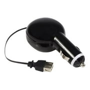 StarTech.com USB Retractable Car Charger Adapter - Car power adapter - black