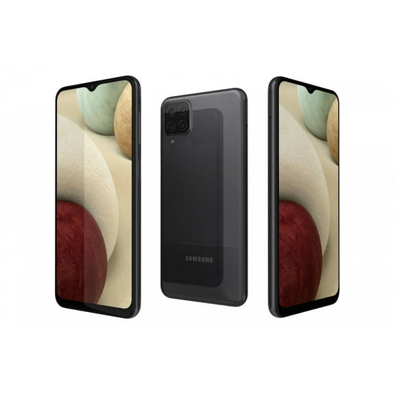 Restored Samsung Galaxy A12 32GB Black Fully Unlocked (Refurbished)