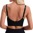 thumbnail image 5 of Floleo Women Front Zipper Sports Bra, Adjustable Strap Workout Top, U-Back Support Bralette, Everyday Yoga & Running Underwear (Black,Free Size), 5 of 5