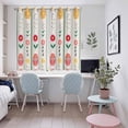 thumbnail image 4 of Spring Easter Kitchen Curtains Window Panels, Green Pink Yellow Eggs Floral Botanical Insulated Window Treatment Curtain, Grommet Curtains for Bedroom/Living Room/Bathroom, 2 Piece 52"Wx63"L, 4 of 8