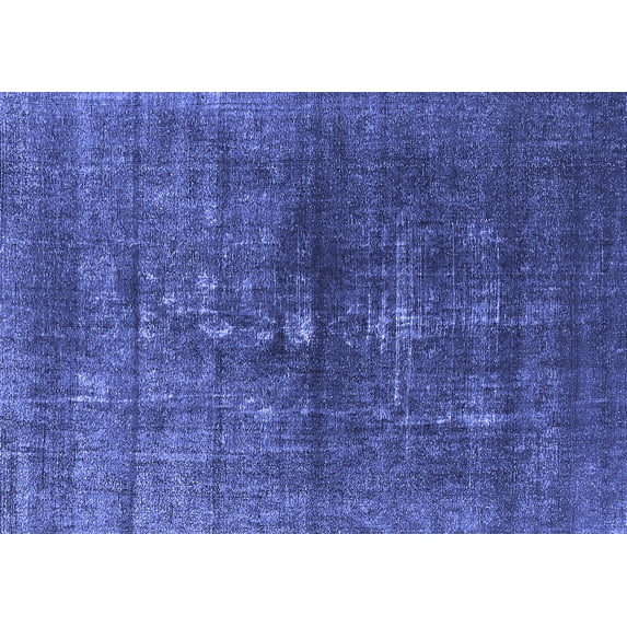 Ahgly Company Indoor Rectangle Oriental Blue Industrial Area Rugs, 7' x 9'
