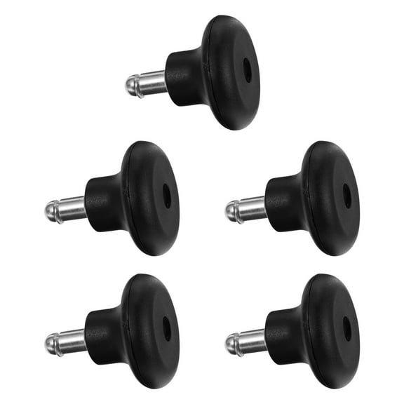 5 Pcs Caster Wheels Criss Fixed Casters Silent Chair PU Office