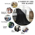 thumbnail image 2 of Howarmer Large Black Fleece Throw Blankets, King Size Soft Fuzzy Blanket for Women Men and s, All Season Lightweight Microfiber Fluffy Blanket, 90 x 108 inch, 2 of 7
