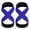 Blue, variant on YIFAEUX 1 Pair Figure 8 Lifting Strap Men Women Anti-Slip Padded Weightlifting Grip Band Bodybuilding Powerlifting Strength Training Home Gym Deadlifts Wrist Strap
