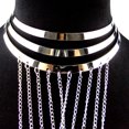thumbnail image 3 of Cadena de cuerpo en capas Collar de borlas de oro Joyería de moda Sujetador de cintura de vientre Bikini caliente Boho Arnés de playa Festival de aniversario Regalo para mujeres Dama Niñas, 3 of 4