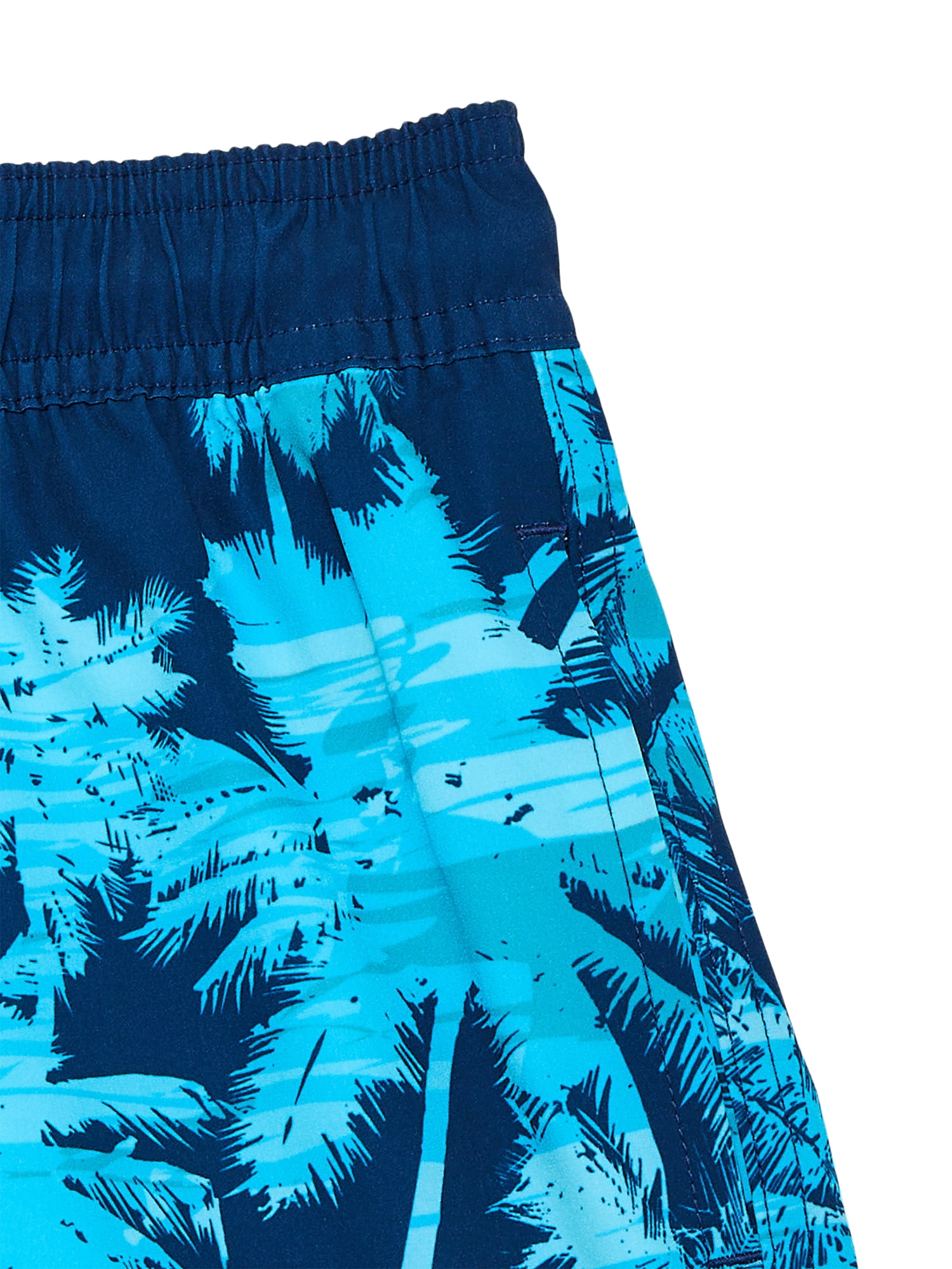 Wonder Nation Boys Quick Dry Stretch Swim Trunks with UPF50, Sizes 4-18 & Husky