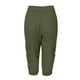thumbnail image 3 of WILLBEST Pantalones Casuales para Mujer, Cintura Elástica, Bolsillos, Color Liso, para el Trabajo Diario. Grande, 3 of 4