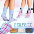 thumbnail image 3 of Zapatillas y calcetines Disney Stitch para mujer, paquete de 2, forro polar esponjoso, azul, 3 of 6